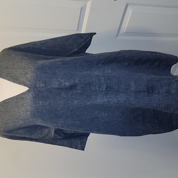 Bryn Walker Bingley  V-Neck Pockets Shift Dress Lagenlook - Picture 2 of 10